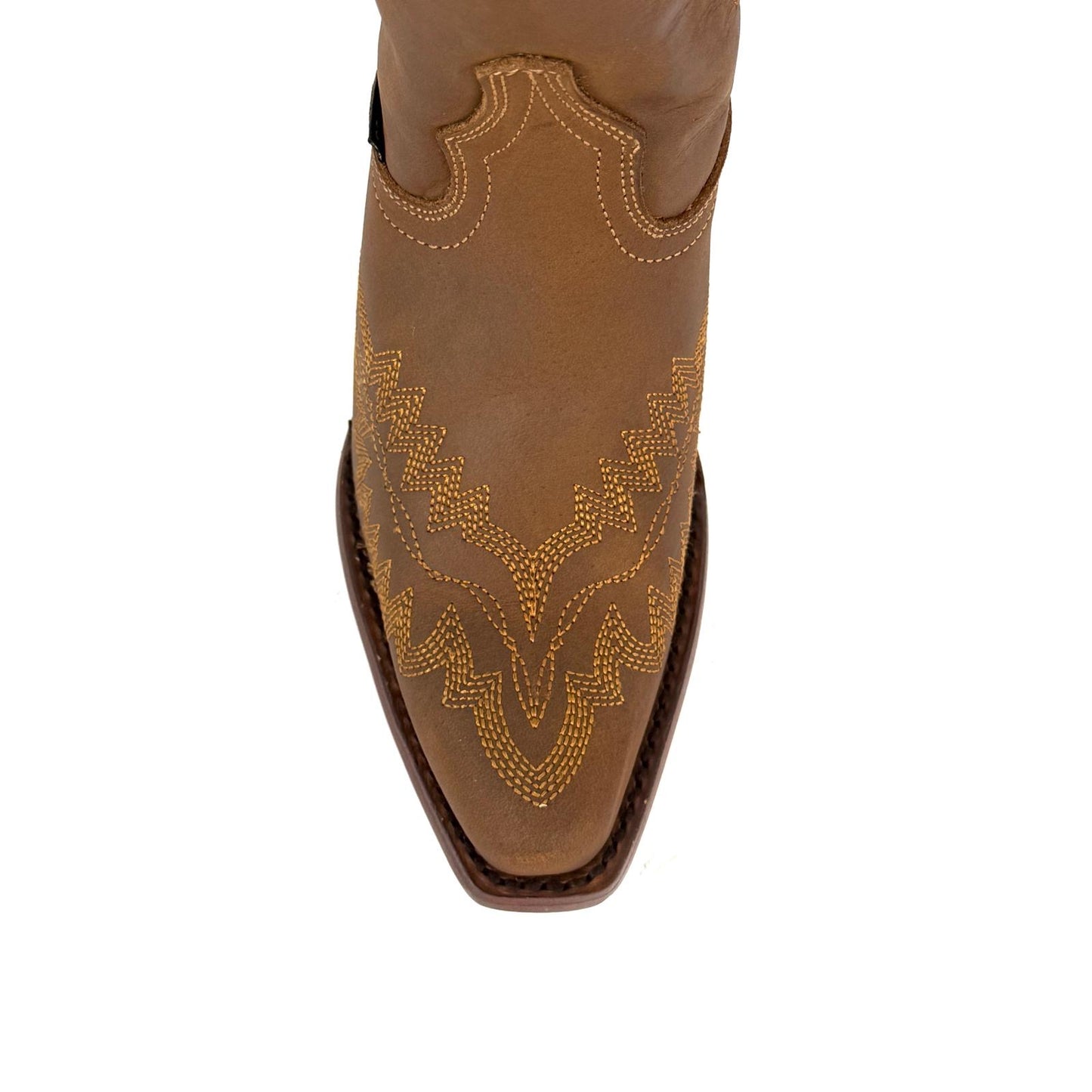 851 CRAZY TAN Womens Western Cowgirl Snip Toe Boot Full Grain Leather Handmade In Mexico