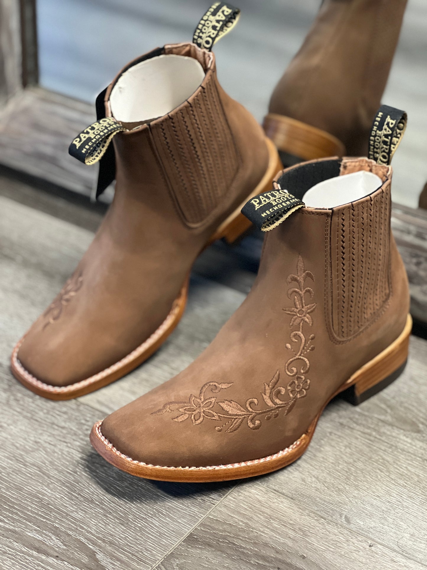 Womens botin Nobuck Camel Nokko
