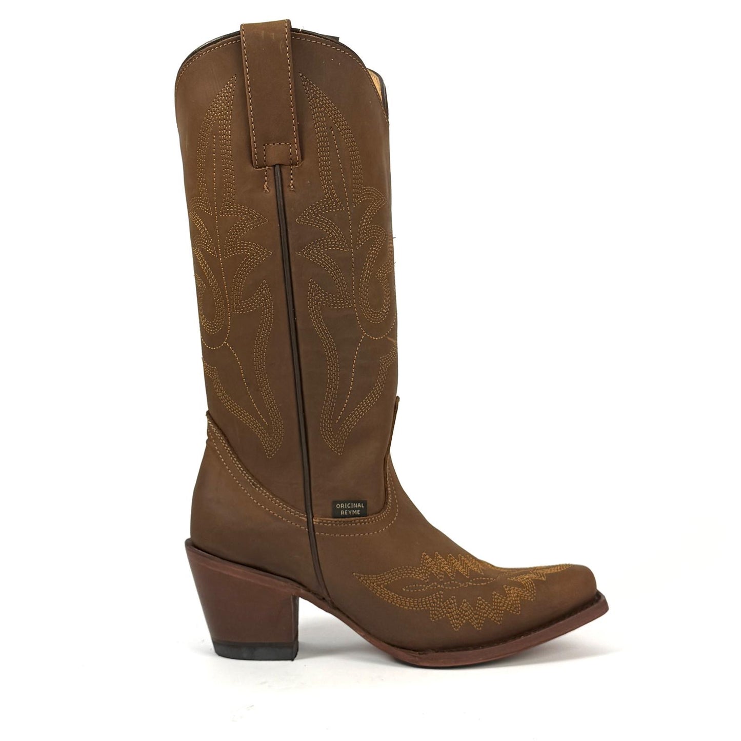 851 CRAZY TAN Womens Western Cowgirl Snip Toe Boot Full Grain Leather Handmade In Mexico