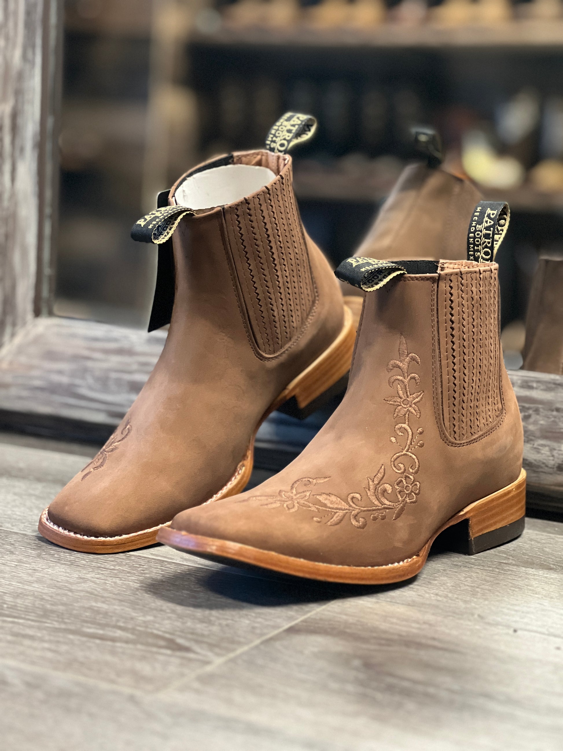 Womens botin Nobuck Camel Nokko