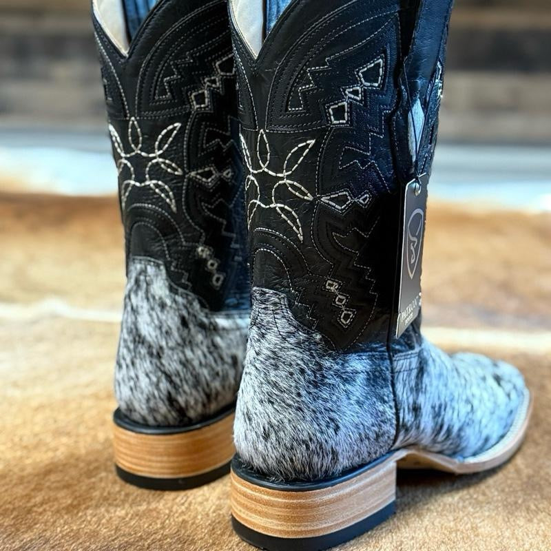 081 Pelo Moro handcrafted western square toe cowhide