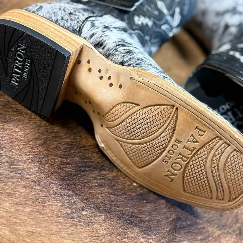 081 Pelo Moro handcrafted western square toe cowhide