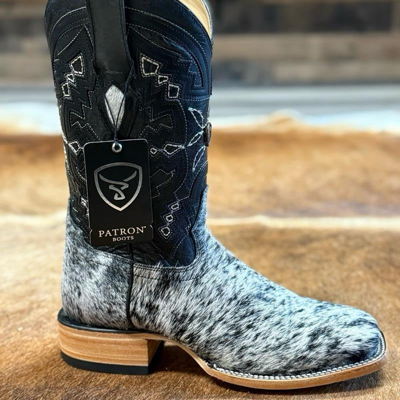 081 Pelo Moro handcrafted western square toe cowhide