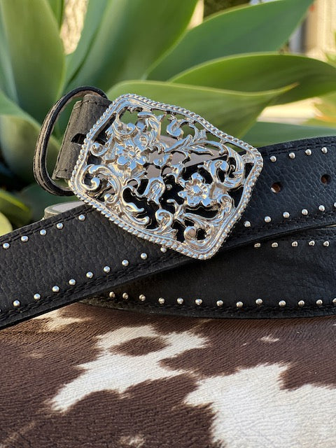 Black Squared Buckle 9356