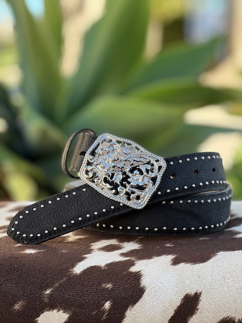 Black Squared Buckle 9356